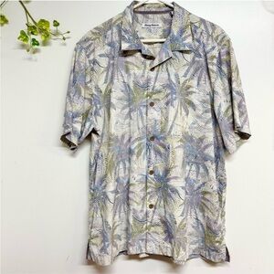 Tommy Bahama Tropical Print Shirt, 70% silk short sleeve shirt men’s size large
